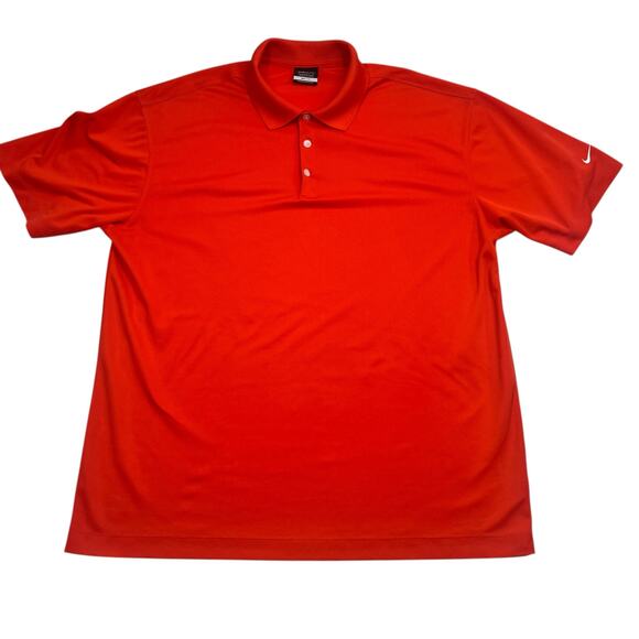 Nike Golf Other - Nike Dri-Fit Golf Polo Shirt Mens Red Athletic Performance‎ Casual Size XL